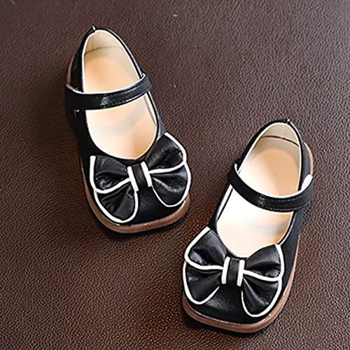 Модел обувки за малки момичета, на Модела на обувките Мери Джейн, Обувки Принцеса с цветовете на ниски токчета, Вечерни учебни обувки (черни, за деца от 3 години)