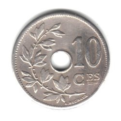 1904 Белгия Монети от 10 Сантима КМ52