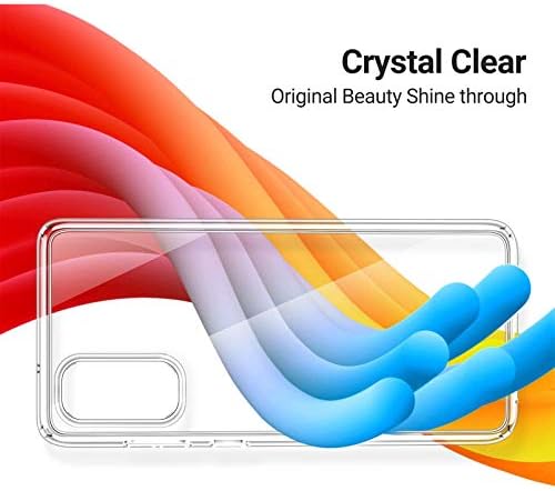 Калъф HUAN за Nokia G20 (6,52 инча) със защитно фолио от закалено стъкло, Прозрачен Мек Силиконов Защитен калъф-Броня,