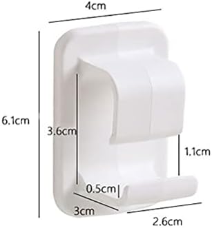 BYBYCD Рафтове за съхранение на Многофункционален Бял Кука за Мивка, монтиран на стената от ABS-материал, Спестяващ Място за Домашно Органайзер, Държач за тоалетна Мивк