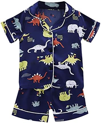 6 Дрехи За момчета, Шорти, Пижами За момчета Тениска За Деца Детска Риза Пижамный Комплект За малки Момчета