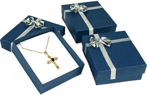 3 Подаръчни Кутии със сини Висулки-пеперуди и Обеци за демонстрация